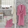 Bamboo Stony Bathrobe Set pink